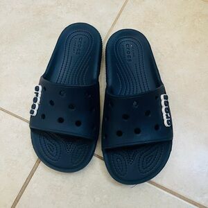 Crocs Navy Slide Sandals